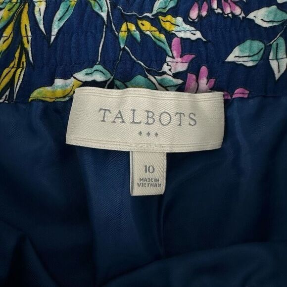 Talbots Floral Drawstring Skirt size 10 - Picture 3 of 6
